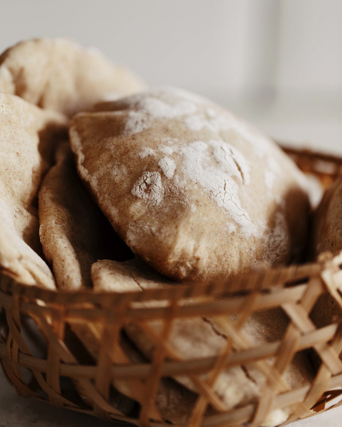Pão sírio integral