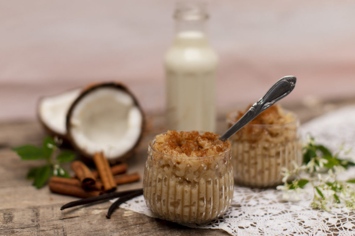 Arroz doce vegano